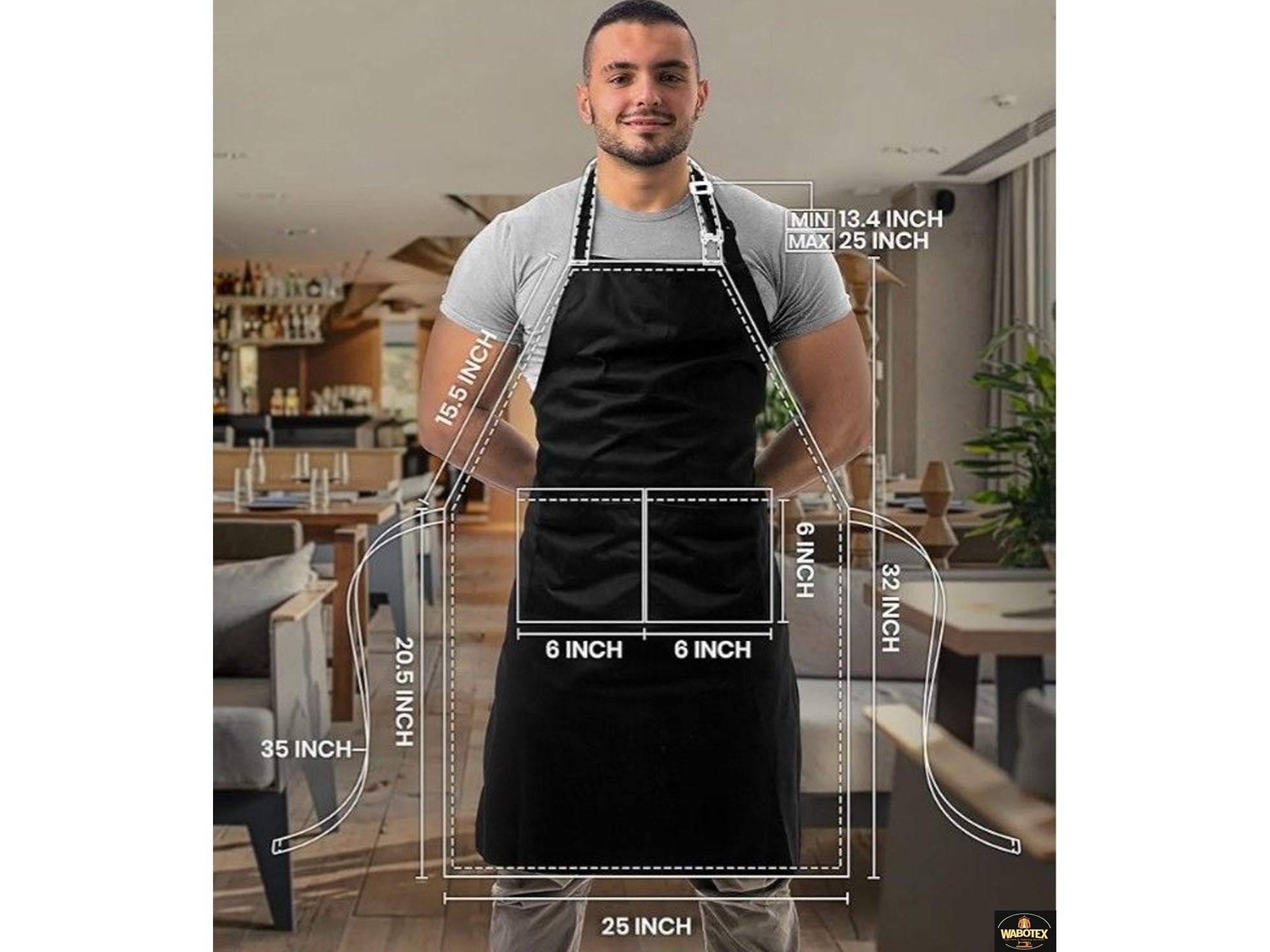 Denim Full Apron - WABOTEX GARMENTS AND TAILORING