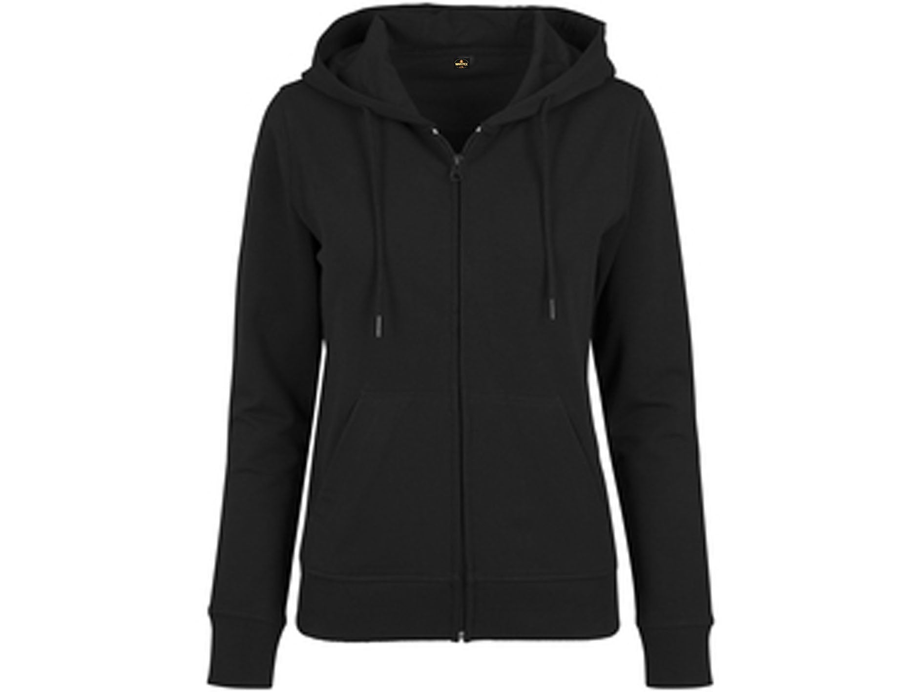Black hoodie on a white background
