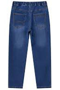 Blue jeans on a white background