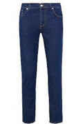 Blue jeans on a white background