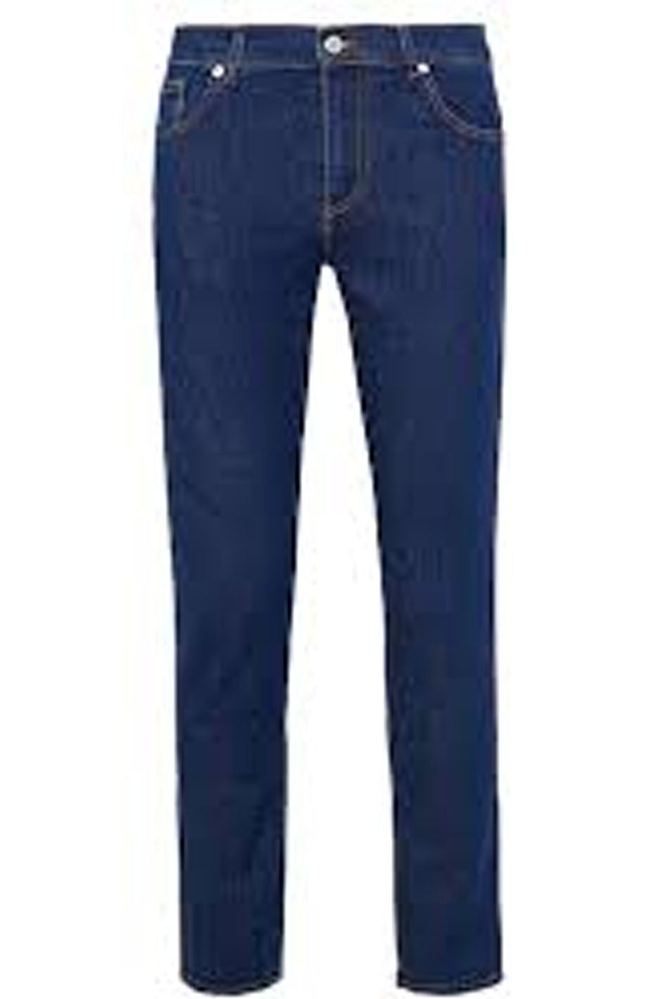 Blue jeans on a white background