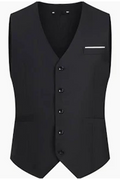 Black vest on a white background