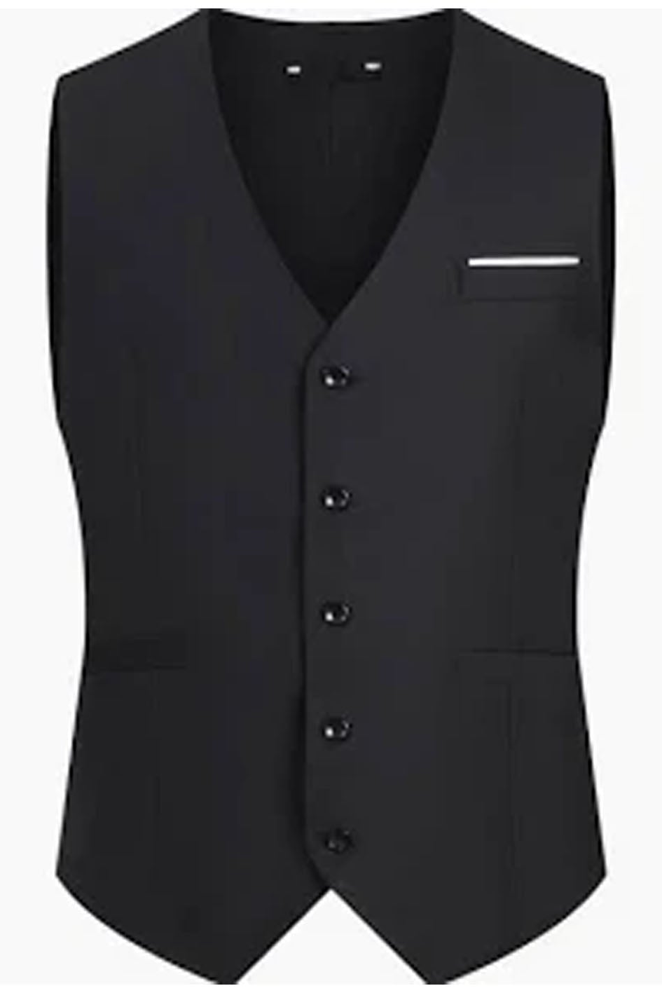 Black vest on a white background
